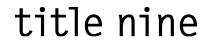 Title Nine